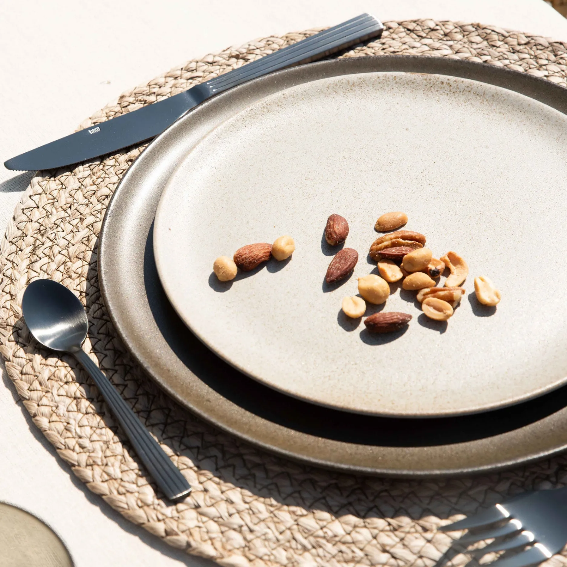 Aida Tilbud|Stel-RAW frokosttallerken Ø23 cm sandy beige