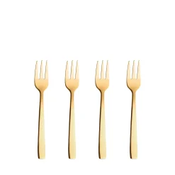 Aida Bestik-RAW kagegaffel 4 stk. guldfarvet
