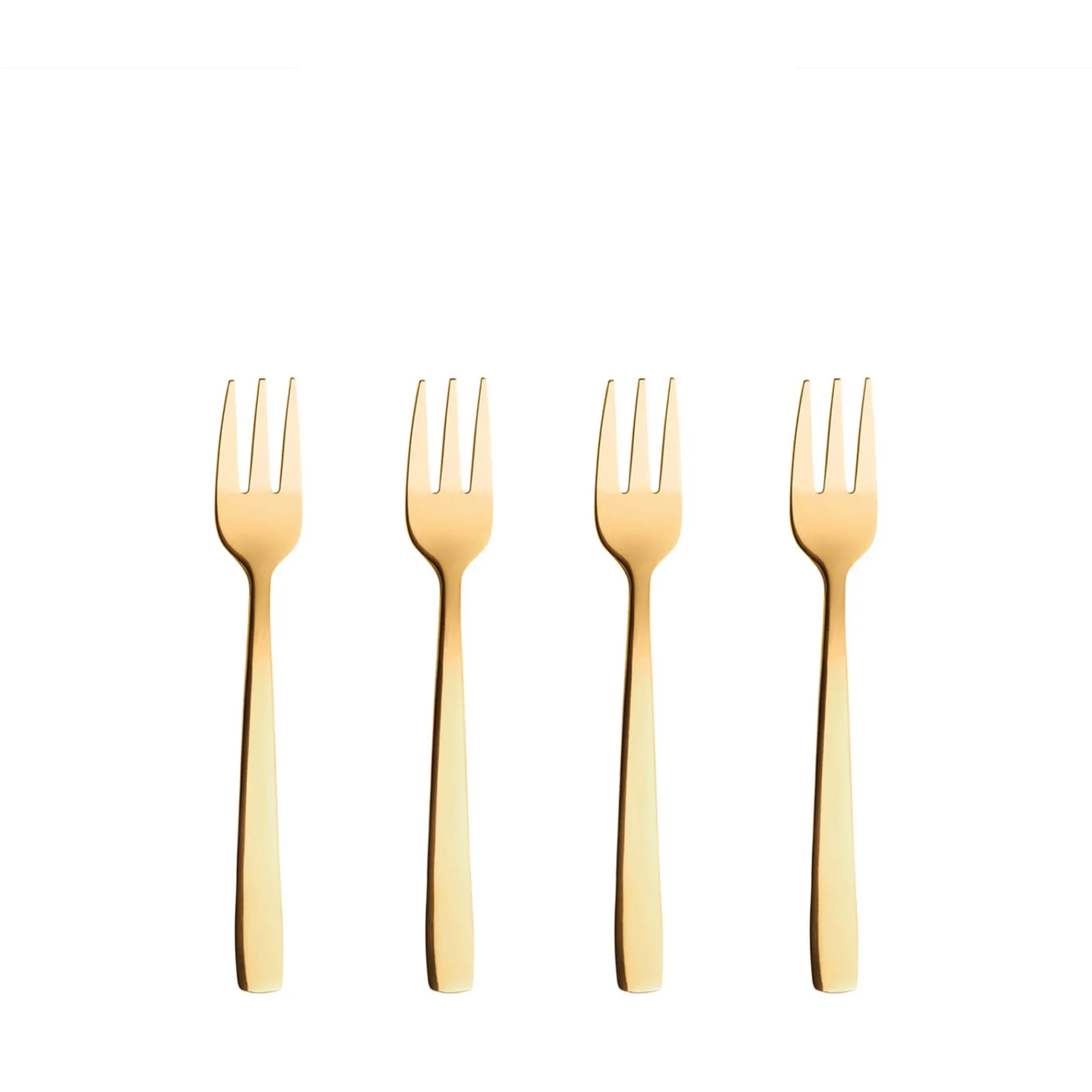 Aida Bestik-RAW kagegaffel 4 stk. guldfarvet