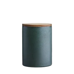 Aida Køkkenredskaber-RAW krukke med teaklåg northern green