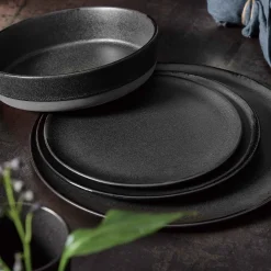 Aida Stel-RAW middagstallerken Ø28 cm titanium black