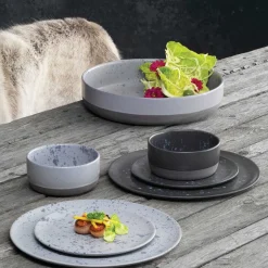 Aida Stel-RAW skål Ø13,5 cm sort spotted