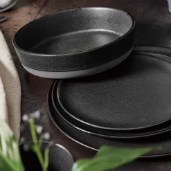 Aida Stel-RAW suppetallerken titanium black