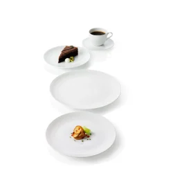 Aida Stel-Relief desserttallerken Ø20 cm 4 stk hvid