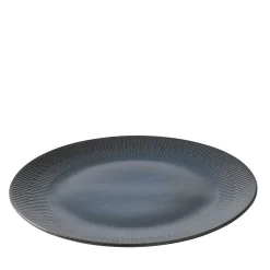 Aida Tilbud|Stel-Relief middagstallerken Ø27 cm stentøj blå