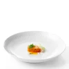 Aida Stel-Relief suppetallerken Ø22 cm 4 stk hvid