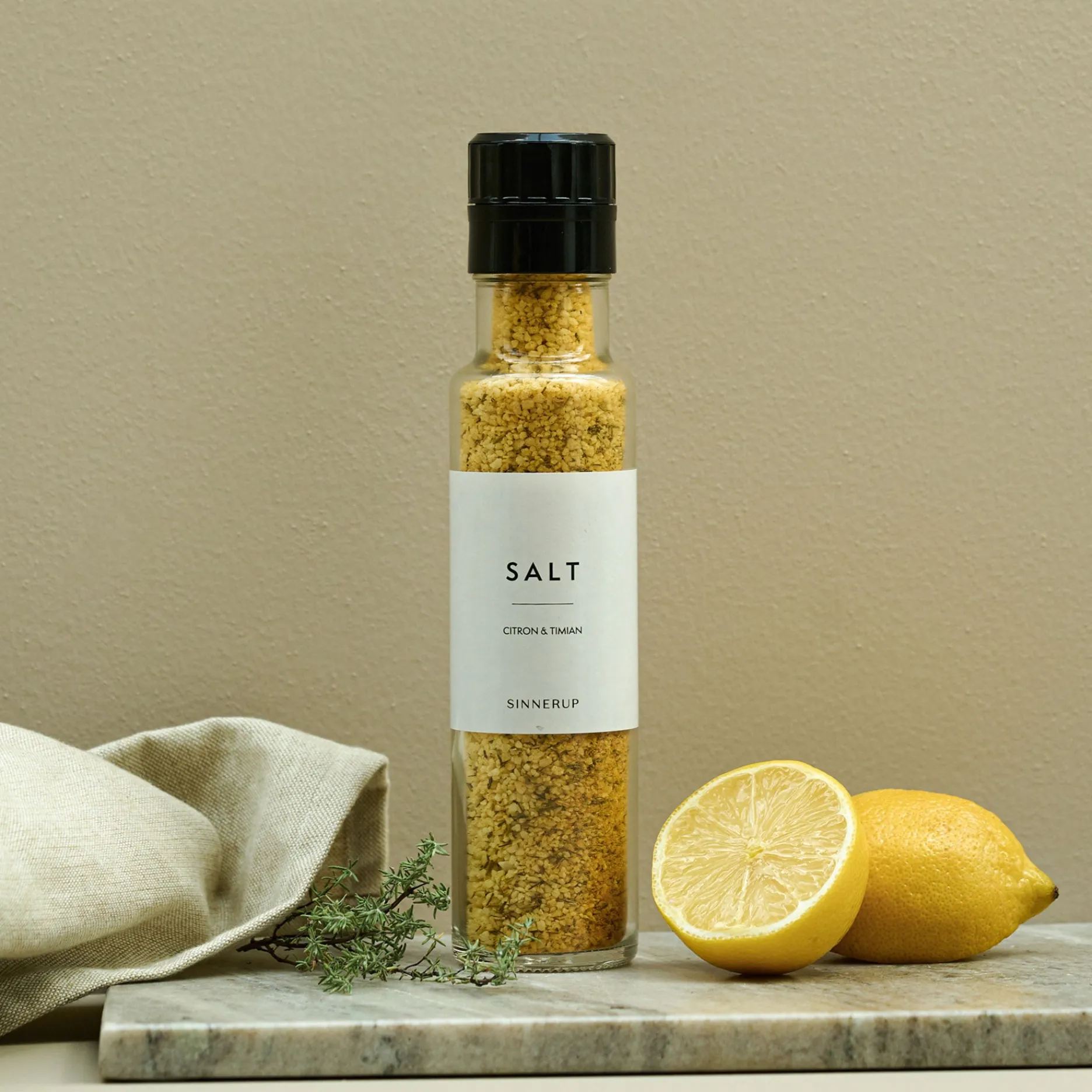 Sinnerup Fødevarer|Salt & Peber-Salt med Citron og Timian
