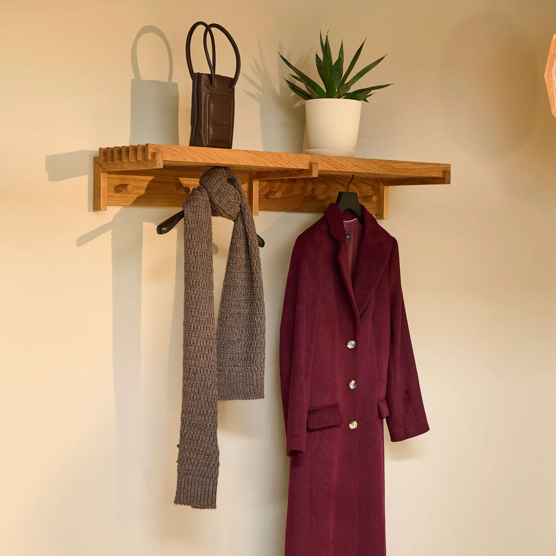 Furniture by Sinnerup Knager|Hylder-Samsø Vintage multi hylde FSC certificeret egetræ L105 cm