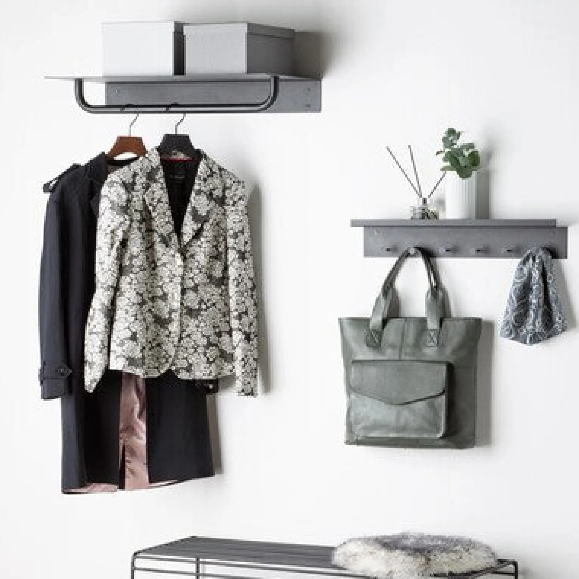 Furniture by Sinnerup Knager|Hylder-Shape It hylde m. knagerække