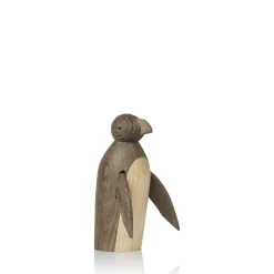 Lucie Kaas Figurer|Figurer-Skjøde pingvin small røget eg/ahorn