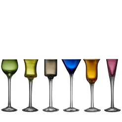 Lyngby Glas Glas-Snapseglas 6 stk. ass.