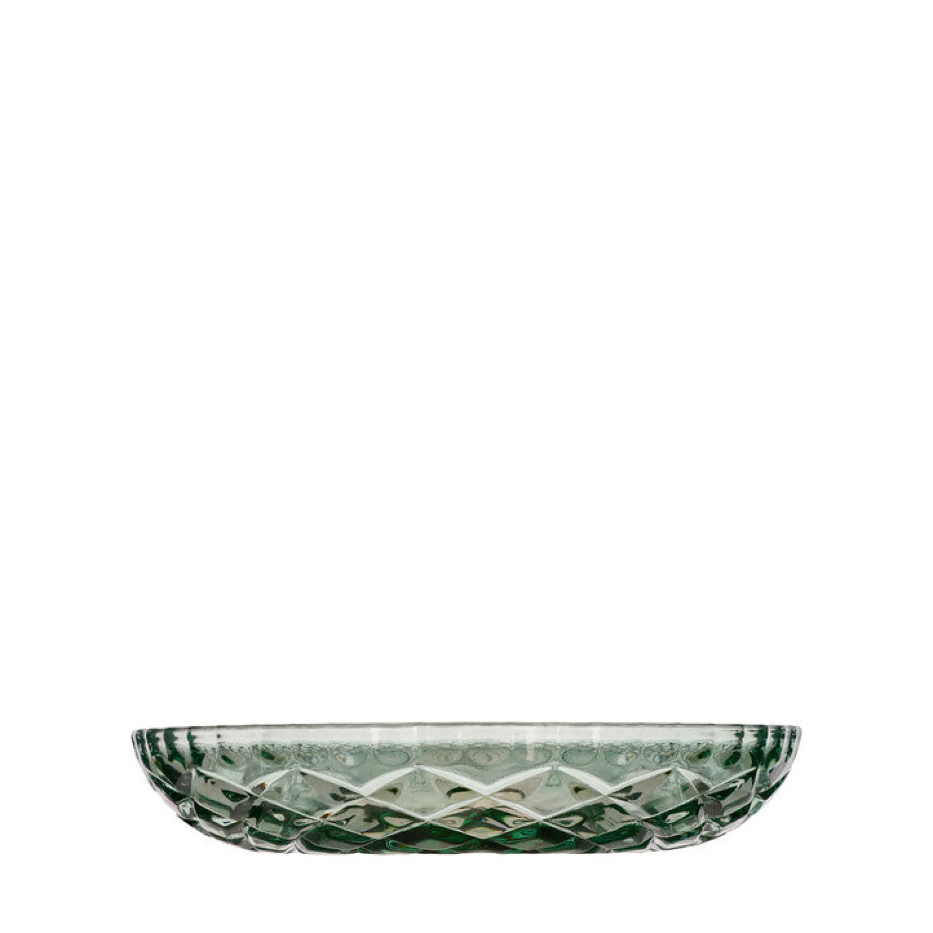 Lyngby Glas Stel-Sorrento asiet 4 stk. grøn