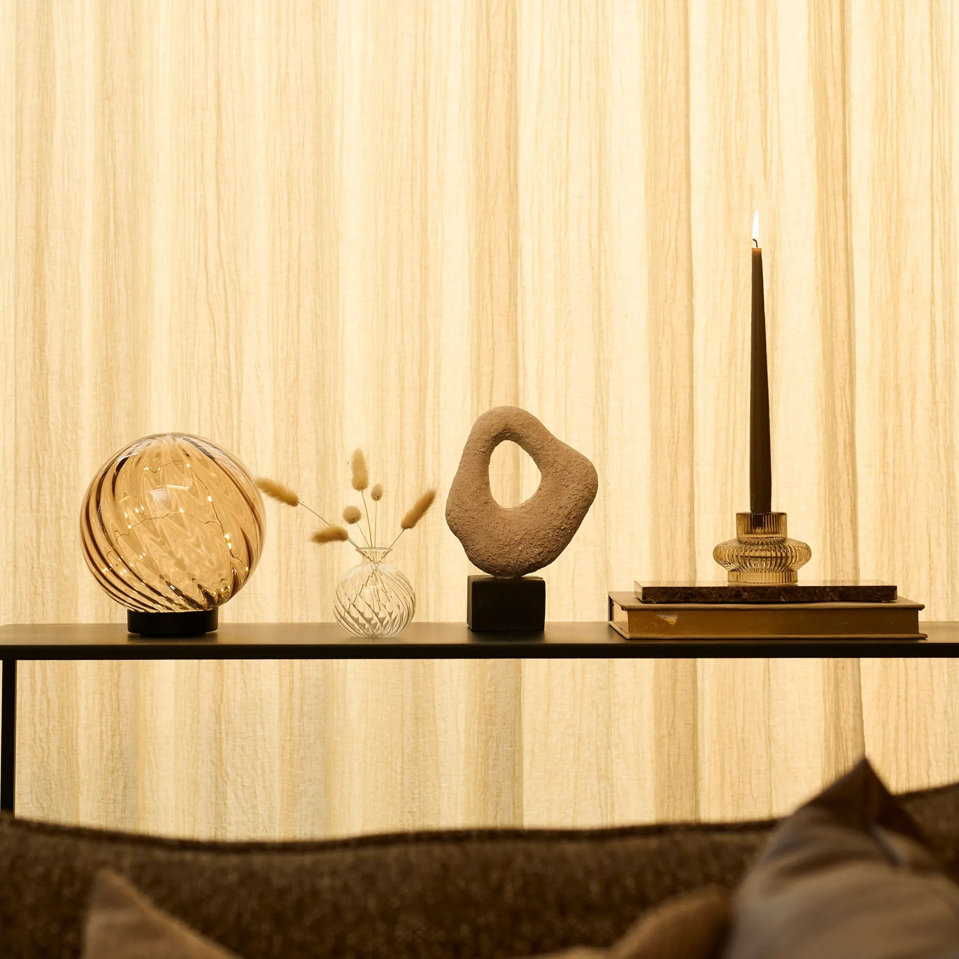 Sinnerup Bordlamper|Lamper & Belysning-Sphere lampe m LED
