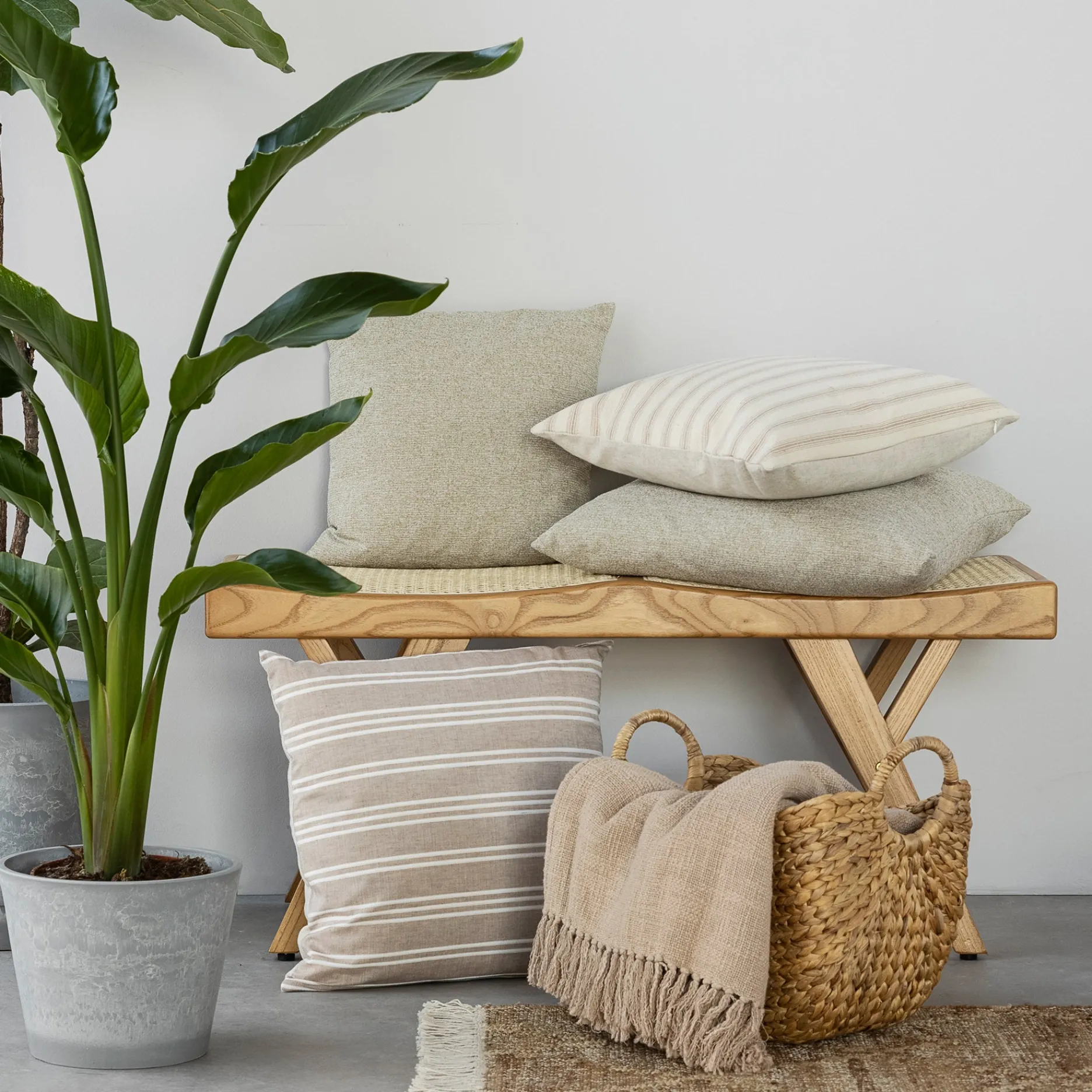 Sinnerup Tekstiler|Puder-Stripe double pude