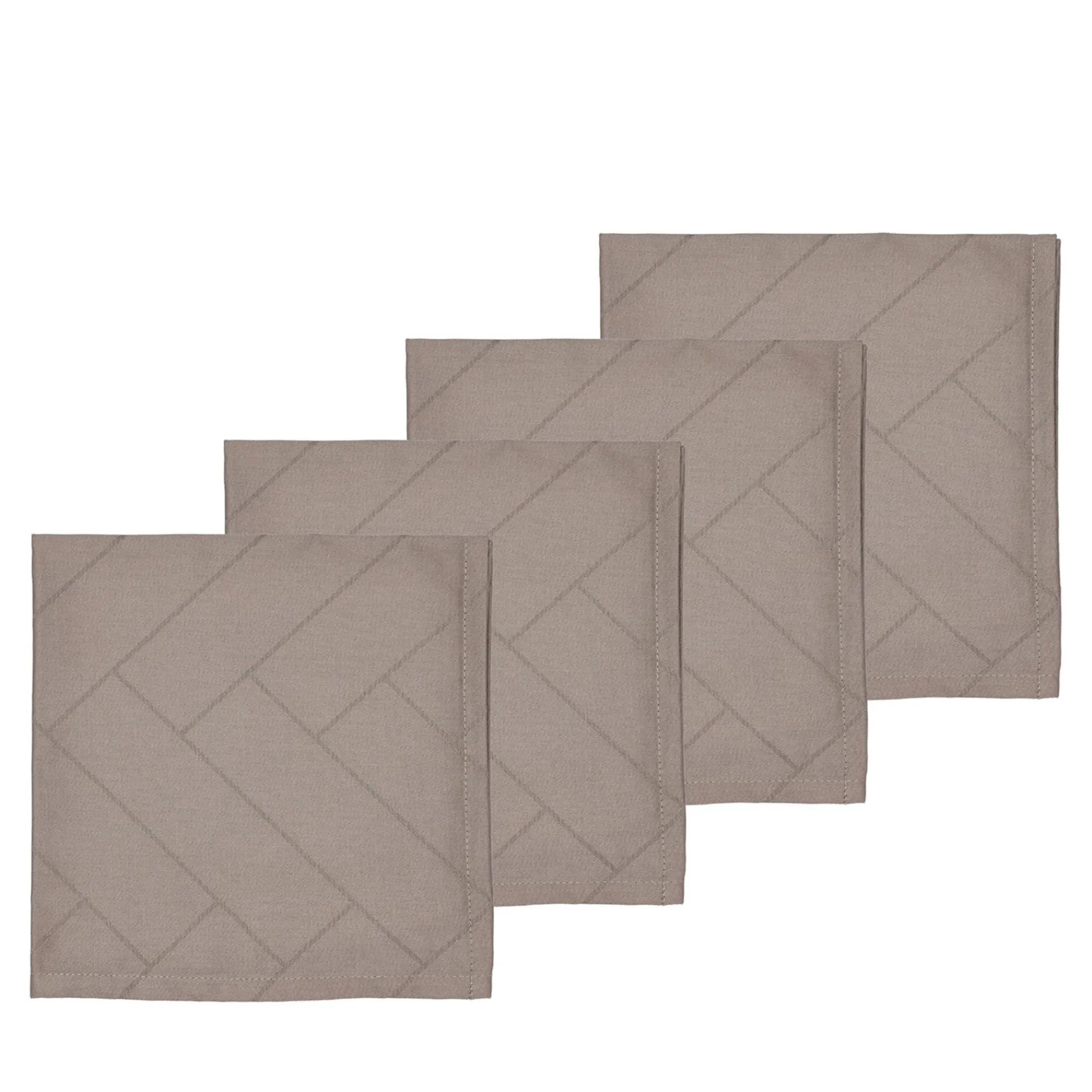 Södahl Stofservietter|Duge-Tiles serviet damask 4 stk. taupe