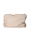 Omhu Wellness-Toilettaske 34x24 cm mini strib sand