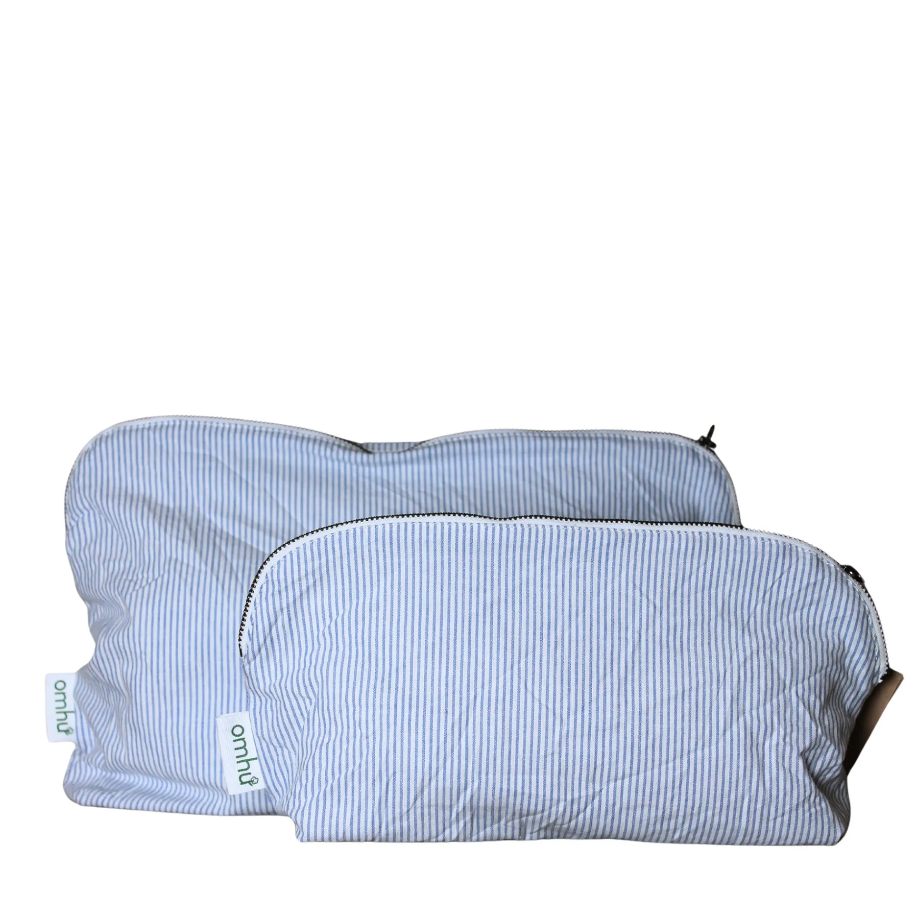Omhu Wellness-Toilettaske 34x24 cm mini strib blå