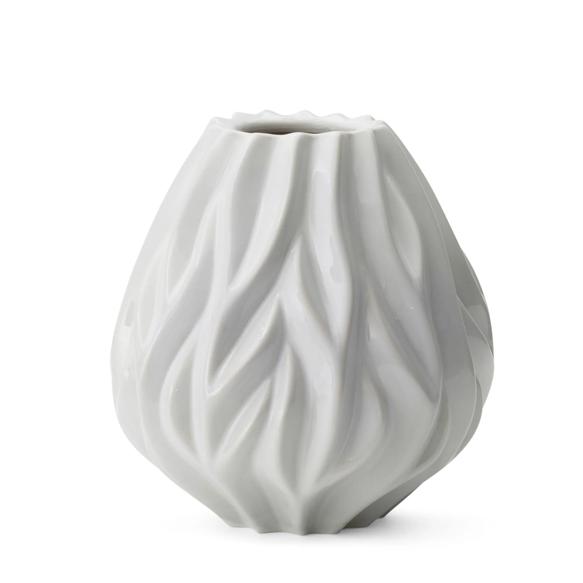 Morsø Vaser-Vase Flame 19 cm hvid