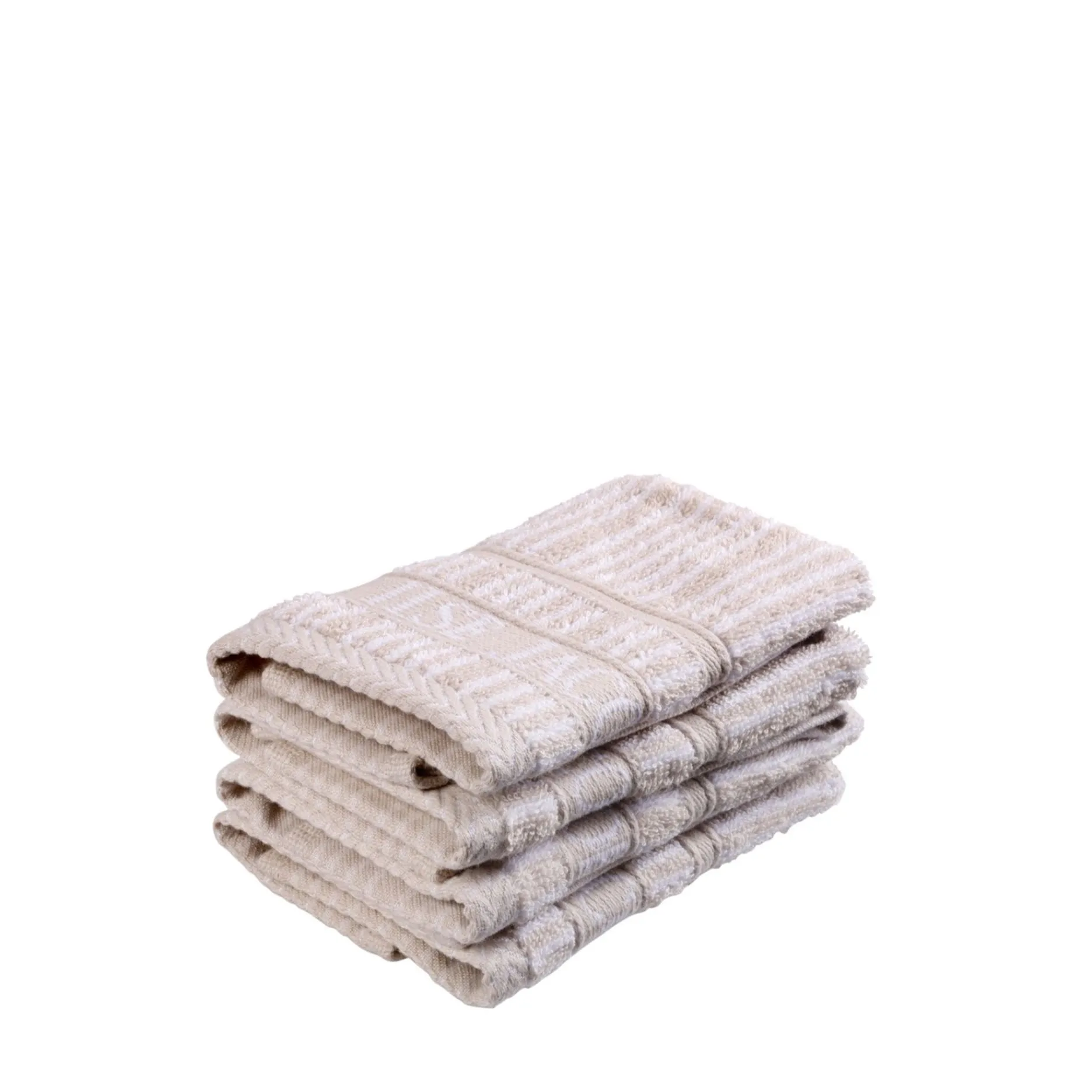 Home By Ilse Jacobsen Håndklæder-Vaskeklud 4 stk 30x30 cm sand/beige