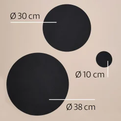 Sinnerup Dækkeservietter-Vendbar dækkeserviet Ø38 cm