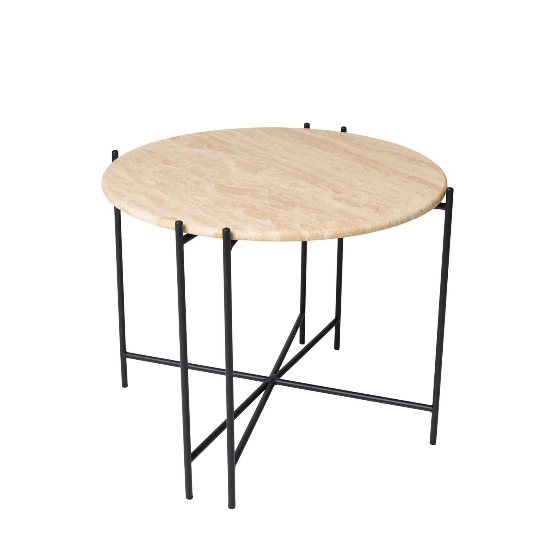 Furniture by Sinnerup Sofaborde-Viola III sofabord i travertin Ø60 cm