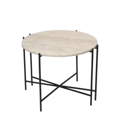 Furniture by Sinnerup Sofaborde-Viola IIII sofabord i travertine Ø60 cm