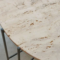 Furniture by Sinnerup Sofaborde-Viola IIII sofabord i travertine Ø60 cm