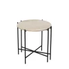 Furniture by Sinnerup Sofaborde-Viola IIII sofabord i travertine Ø45 cm