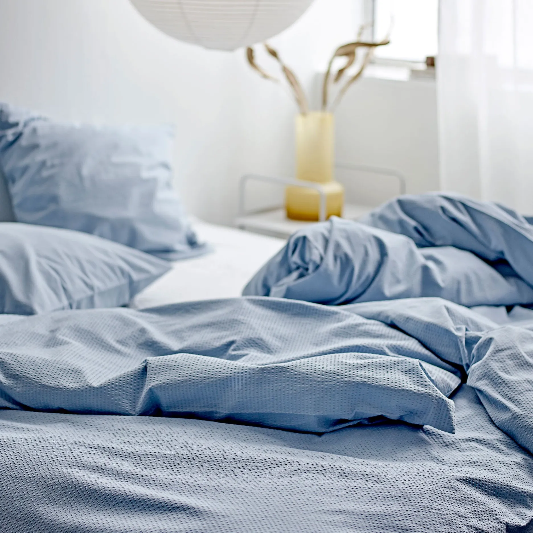 Södahl Sengetøj-Wave sengetøj 140x220 cm linen blue