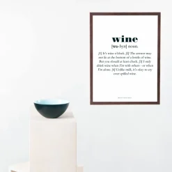 Men's Lounge Plakater Og Billeder-Wine Definition A4