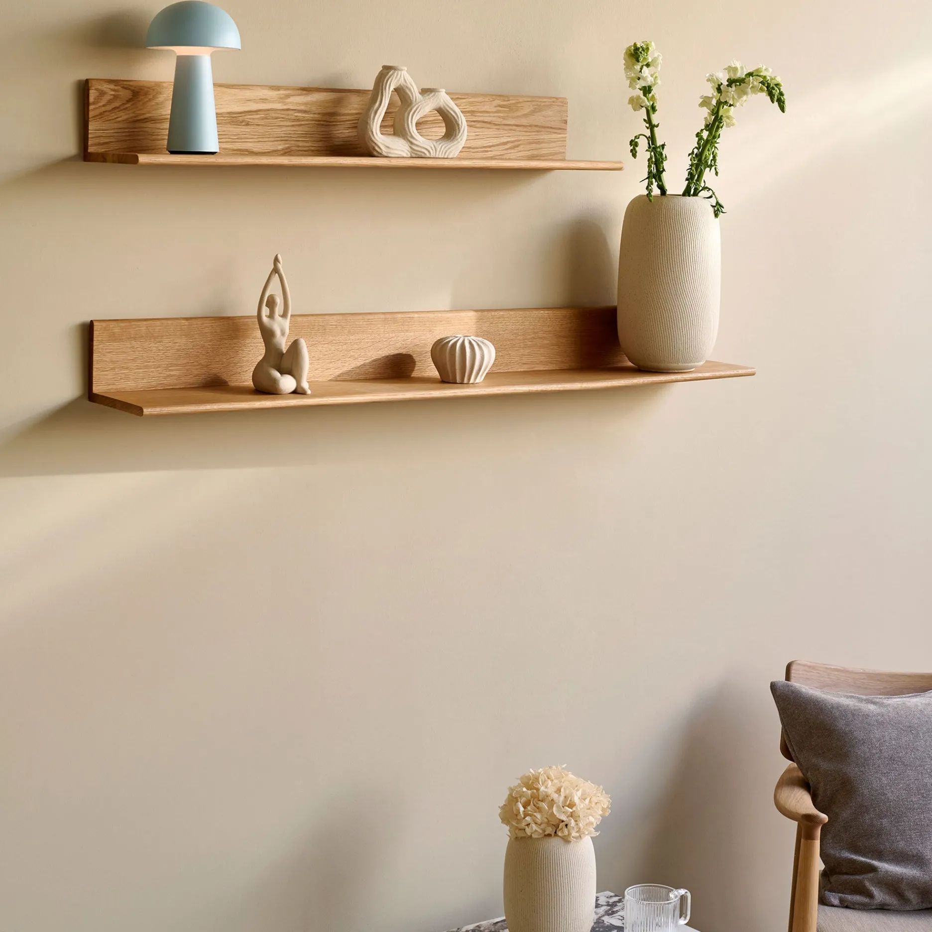 Furniture by Sinnerup Hylder-Wood II basic hylde FSC certificeret egetræ, L120 cm