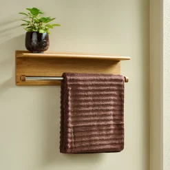 Furniture by Sinnerup Håndklæder-Wood II håndklædeholder i FSC certificeret egetræ, L60 cm