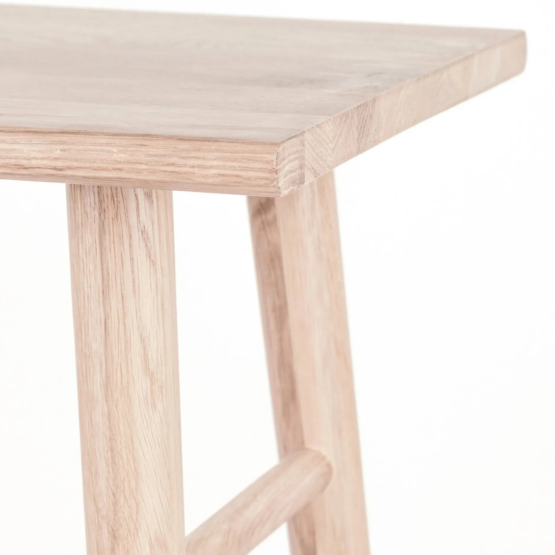 Furniture by Sinnerup Køkkenstole|Barstole-Wood II køkkenstol-hvidpigment FSC certificeret egetræ