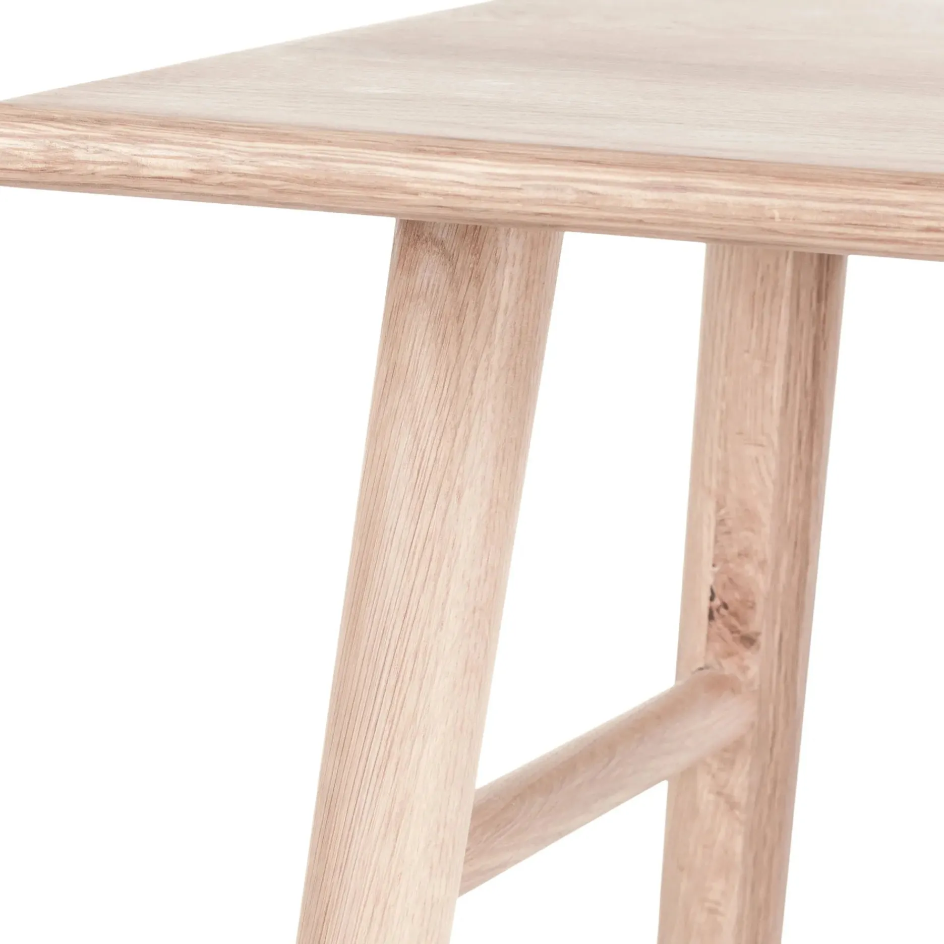 Furniture by Sinnerup Køkkenstole|Barstole-Wood II køkkenstol-hvidpigment FSC certificeret egetræ
