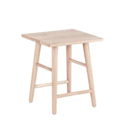 Furniture by Sinnerup Køkkenstole-Wood II taburet hvidpigmenteret FSC certificeret egetræ