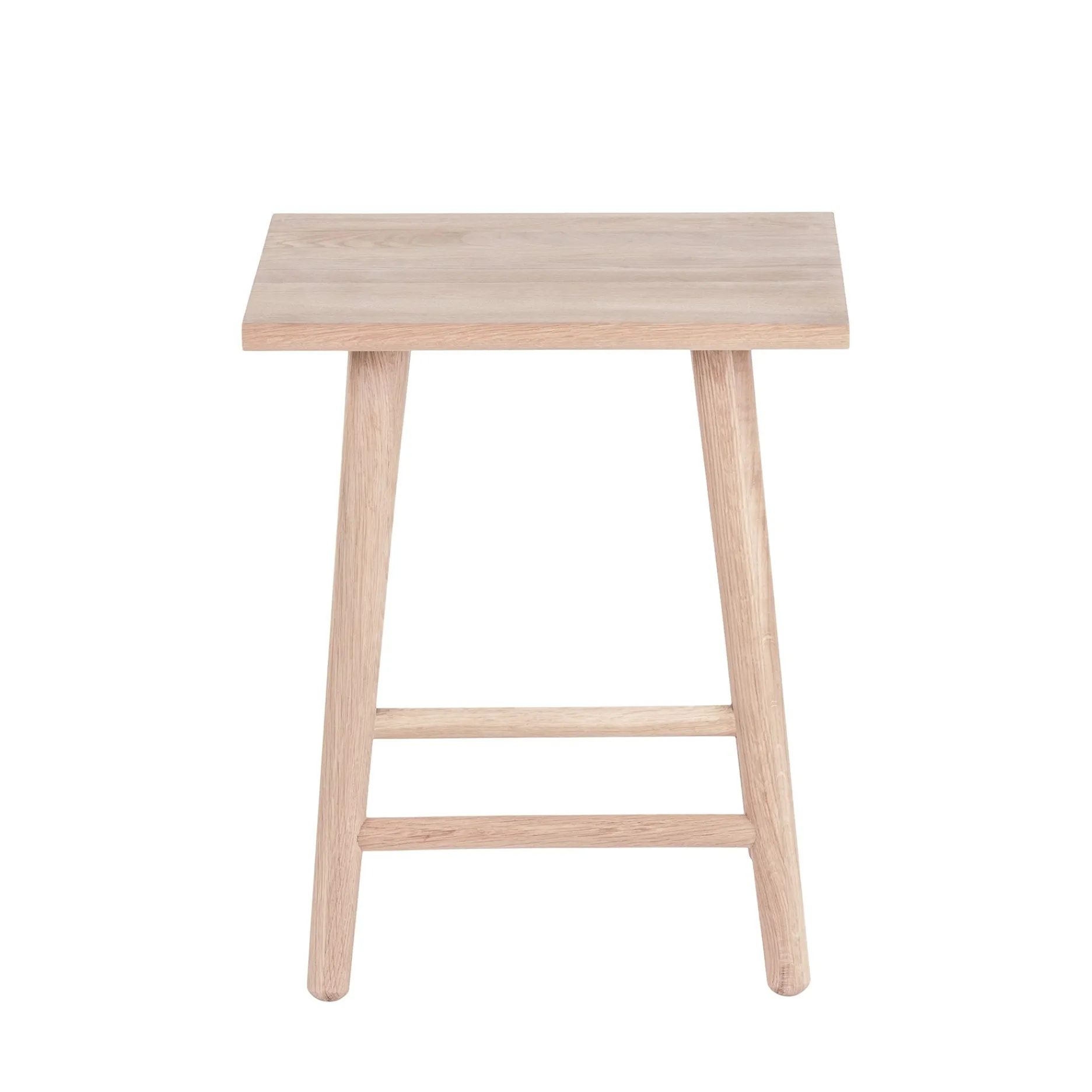 Furniture by Sinnerup Køkkenstole-Wood II taburet hvidpigmenteret FSC certificeret egetræ